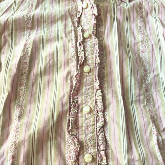 Lilly Pulitzer Ruffle Button Down - Picture 3 of 5